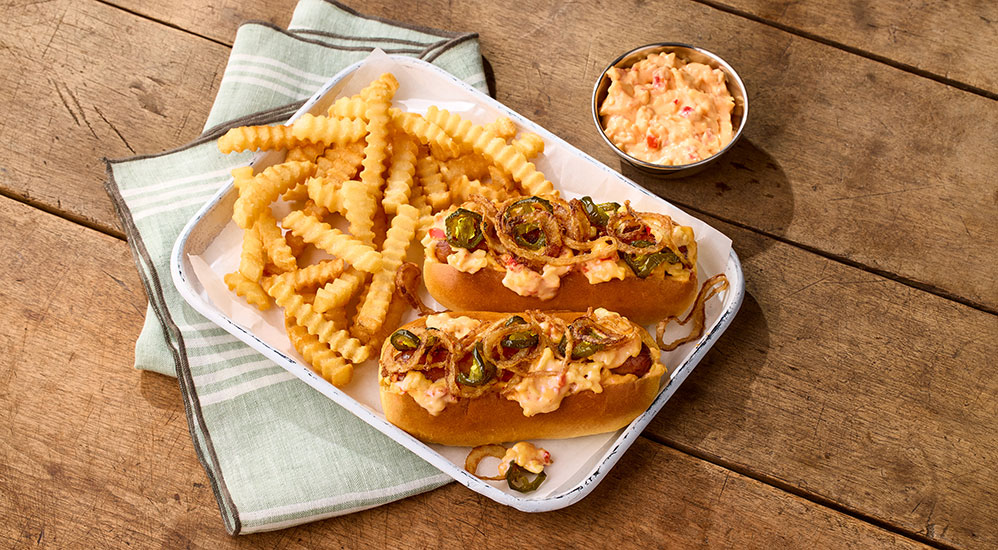 Pimento Cheese Hot Dogs