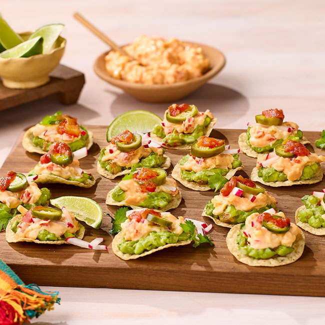 Pimento Cheese Tostada Bites